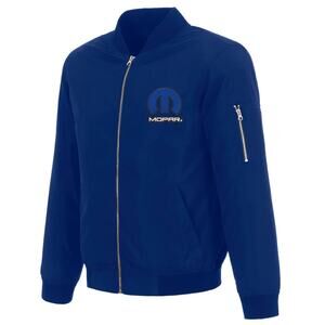 Mopar Royal Blue Nylon Bomber Jacket (Auto; blue logo)